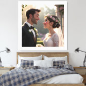 Aangepaste 3D-cartoonportret van foto Canvas Afdruk (Insitu (Slaapkamer))