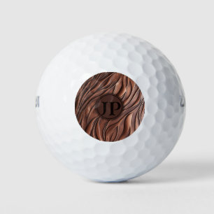 Aangepaste 3D koper metalic gesmolten golf Golfballen