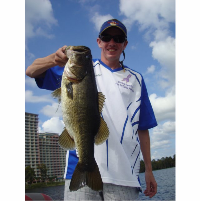 Aangepaste 3D-snede van uw vis Staand Fotobeeldje (Voorkant)