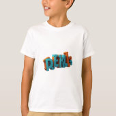 Aangepaste 3D Vibrant Tekst T-shirts (Voorkant)