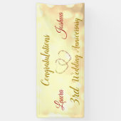 Aangepaste 3de Banner van het Jubileum van het Wed (Verticaal)