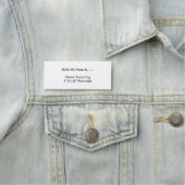 Aangepaste 3X1.2 naamlabel eenvoudige schone moder Naamplaatje (In situ)