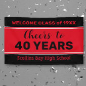 Aangepaste 40 jaar klasse reünie banner