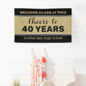 Aangepaste 40 jaar klasse reünie banner (Insitu)