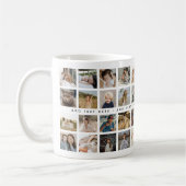 Aangepaste 40 x foto collage & tekst cadeau koffiemok (Links)