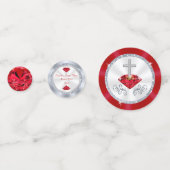 Aangepaste 40e bruiloft Jubileum Tafel Decoraties Confetti (Achterkanten)