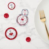 Aangepaste 40e bruiloft Jubileum Tafel Decoraties Confetti (Groep)