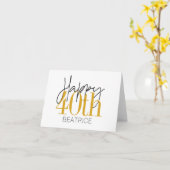 Aangepaste 40e Happy Birthday Kaart (Gele Bloem)