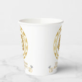 Aangepaste 40e Jubileum of verjaardag, enz... Papieren Bekers (Links)