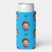 Aangepaste 40e partij gunst Verjaardag vrijgezelle Seltzer Blikjeskoeler (Seltzer Voorkant)