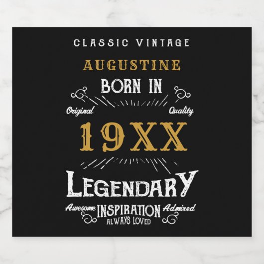 Aangepaste 40e verjaardag bier etiket (Enkel label)