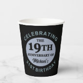 Aangepaste 40e verjaardag Humor Papieren Bekers (Voorkant)