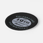 Aangepaste 40e verjaardag Humor Papieren Bordje (Gekanteld)