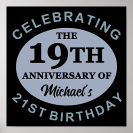 Aangepaste 40e verjaardag Humor Poster