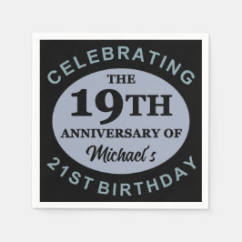 Aangepaste 40e verjaardag Humor Servet