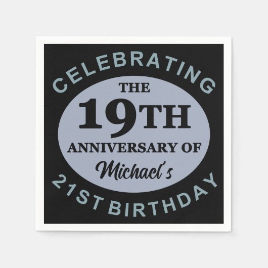 Aangepaste 40e verjaardag Humor Servet (Voorkant)