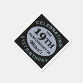 Aangepaste 40e verjaardag Humor Servet (Hoek)