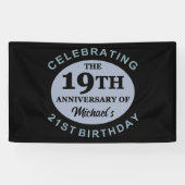 Aangepaste 40e verjaardag Humor Spandoek (Horizontaal)