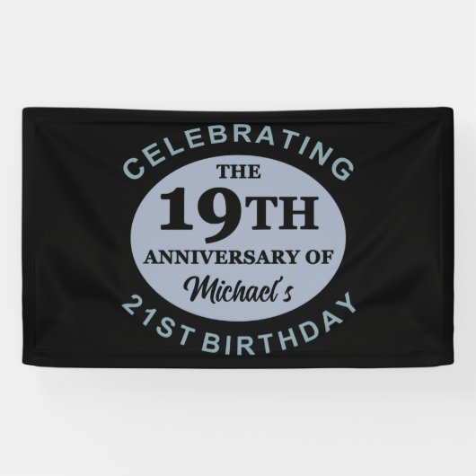 Aangepaste 40e verjaardag Humor Spandoek (Horizontaal)