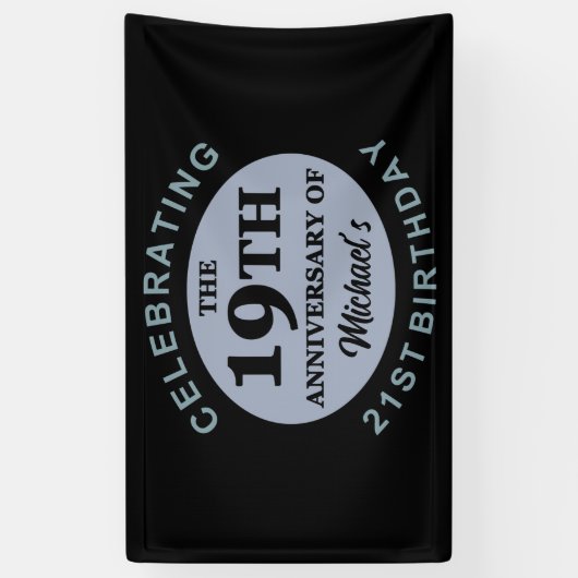 Aangepaste 40e verjaardag Humor Spandoek (Verticaal)