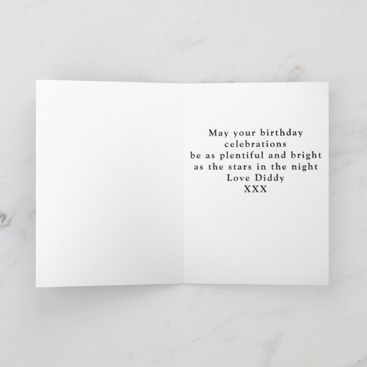 Aangepaste 40e verjaardag kaart (Binnen)