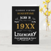 Aangepaste 40e verjaardag kaart (Gele Bloem)