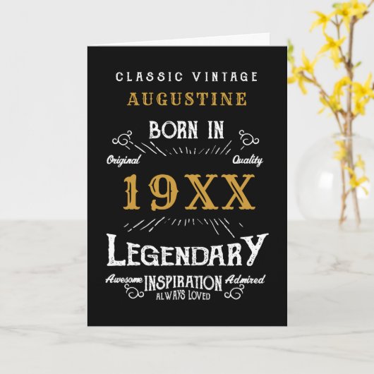 Aangepaste 40e verjaardag kaart (Gele Bloem)