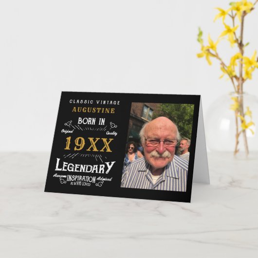 Aangepaste 40e verjaardag-kaart kaart (Gele Bloem)