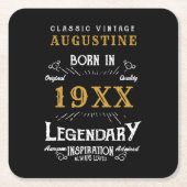 Aangepaste 40e verjaardag kartonnen onderzetters (Voorkant)