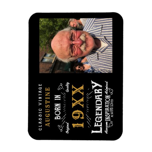 Aangepaste 40e verjaardag magneet (Verticaal)