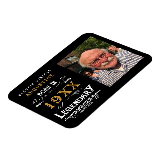 Aangepaste 40e verjaardag magneet (Linkerzijde)