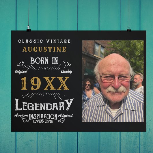 Aangepaste 40e verjaardag poster