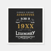 Aangepaste 40e verjaardag servet (Voorkant)