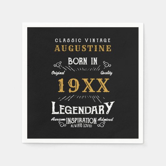 Aangepaste 40e verjaardag servet (Voorkant)