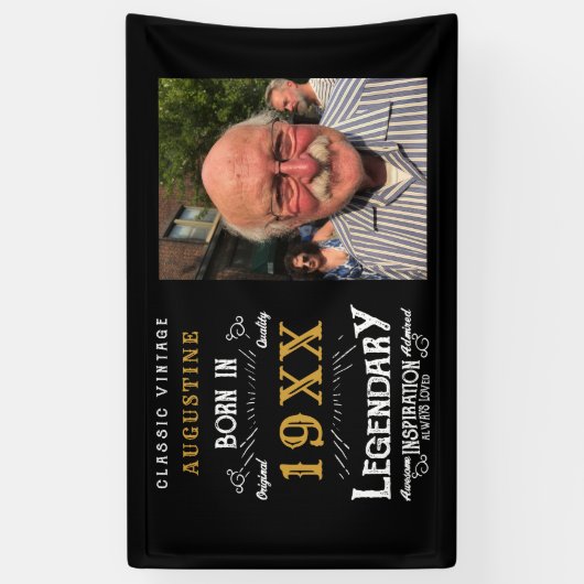 Aangepaste 40e verjaardag spandoek (Verticaal)