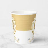 Aangepaste 40ste Gouden Jubileum of Verjaardag, en Papieren Bekers (Links)