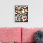 Aangepaste 42 fotocollage canvas afdruk (Insitu (Woonkamer))