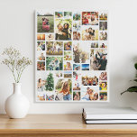 Aangepaste 42 fotocollage canvas afdruk<br><div class="desc">Maak uw eigen fotodisplay canvas muurkunst met 42 van uw gekoesterde fotoherinneringen in een moderne fotocollage in rasterstijl. Voeg eenvoudig uw afbeeldingen toe voor een aangepaste foto-huisinrichting of een gepersonaliseerd cadeau voor familie en vrienden.</div>