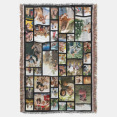 Aangepaste 42 fotocollage deken (Voorkant Verticaal)