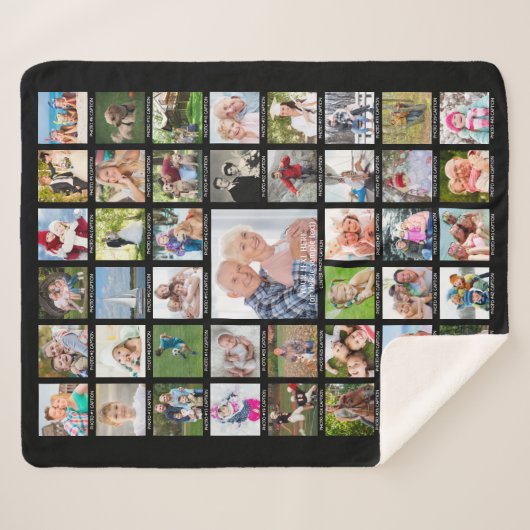 Aangepaste 45 foto-inkuilonderschriften voor uw kl sherpa deken (Voorkant (horizontaal))