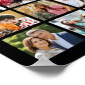 Aangepaste 45 fotocollage gepersonaliseerd poster (Hoek)