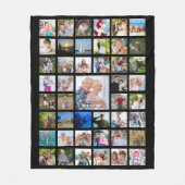 Aangepaste 45 foto's om uw kleur te kleuren fleece deken (Voorkant)