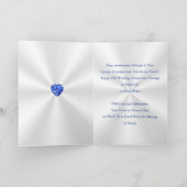 Aangepaste 45e bruiloft Jubileum Kaarten voor vrou (Binnen)