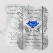 Aangepaste 45e bruiloft Jubileum-uitnodigingen Kaart (Voorkant / Achterkant)