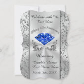 Aangepaste 45e bruiloft Jubileum-uitnodigingen Kaart (Voorkant)