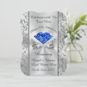 Aangepaste 45e bruiloft Jubileum-uitnodigingen Kaart (Staand voorkant)