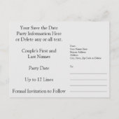 Aangepaste 45e Jubileum Uitnodigingen Save the Dat (Achterkant)