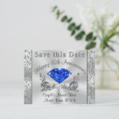 Aangepaste 45e Jubileum Uitnodigingen Save the Dat (Staand voorkant)