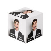 Aangepaste 4" Aandenken Foto Kubus (Voorkant hoekig)