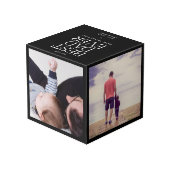 Aangepaste 4 foto Beste vader ooit Moderne Vaderda Kubus (Achter hoekig)
